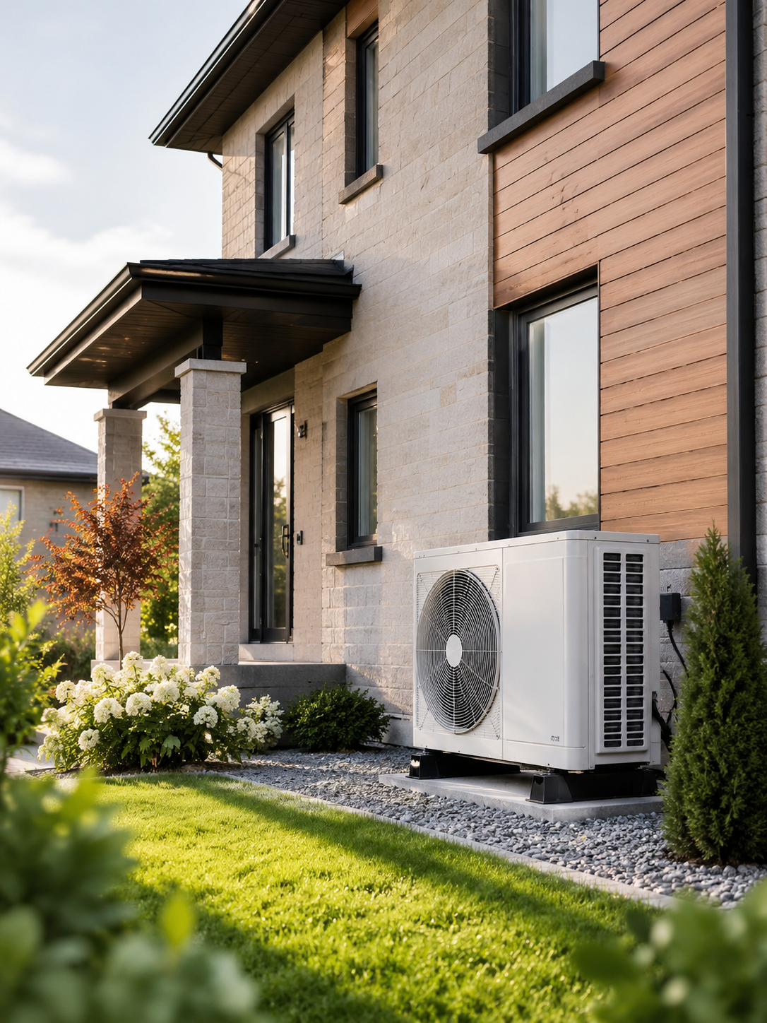 Climatisation résidentielle au Québec avec thermopompe extérieure